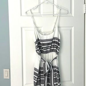 Black and white maxi dress